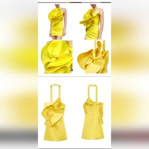 Zara yellow dress